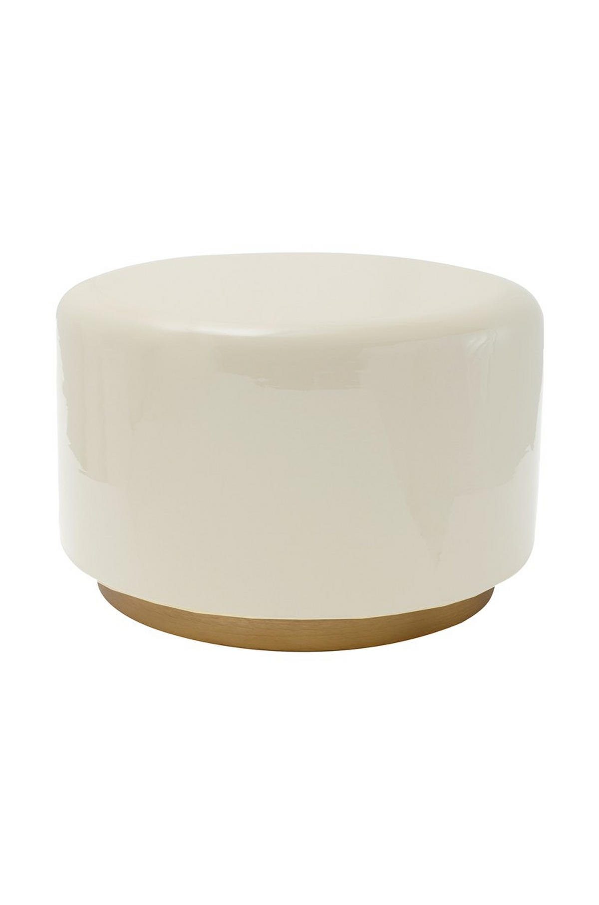 BEISTELLTISCH 51,5/43/51,5 cm Goldfarben, Beige  - Beige/Goldfarben, Design, Metall (51,5/43/51,5cm) - Kayoom