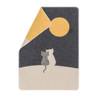 PODLOŽKA PRO DOMÁCÍ MAZLÍČKY - antracitová, Basics, textil (70/90cm) - David Fussenegger