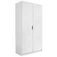 KLEIDERSCHRANK 2-türig Weiß  - Weiß, KONVENTIONELL, Holzwerkstoff (91/197/54cm) - Xora