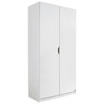 KLEIDERSCHRANK 2-türig Weiß  - Weiß, KONVENTIONELL, Holzwerkstoff (91/197/54cm) - Xora