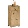 UNTERSCHRANK in   - Schwarz/Eiche Artisan, Modern, Holzwerkstoff/Kunststoff (40/85/32cm) - MID.YOU