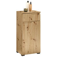 UNTERSCHRANK in   - Schwarz/Eiche Artisan, Modern, Holzwerkstoff/Kunststoff (40/85/32cm) - MID.YOU