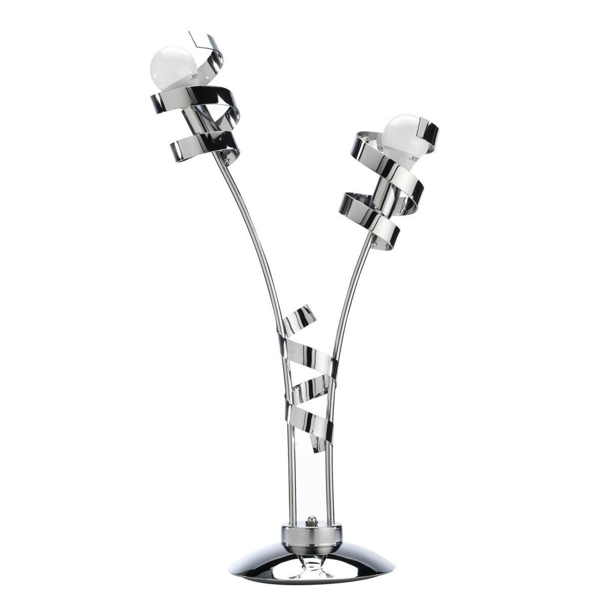 TISCHLEUCHTE 40/65 cm   - Chromfarben, Design, Metall (40/65cm)