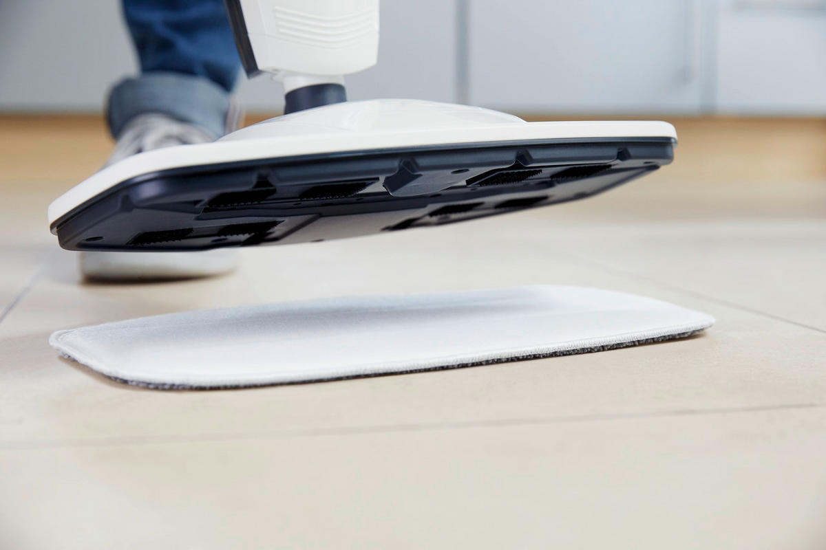 APARAT DE CURĂȚAT CU ABURI - alb/turcoaz, Konventionell, plastic (27,5/25,6/64cm) - Leifheit