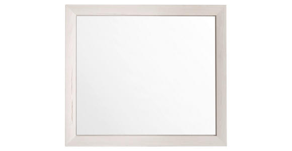 WANDSPIEGEL 87/76/2,5 cm    - Weiß, LIFESTYLE, Glas/Holzwerkstoff (87/76/2,5cm) - Hom`in