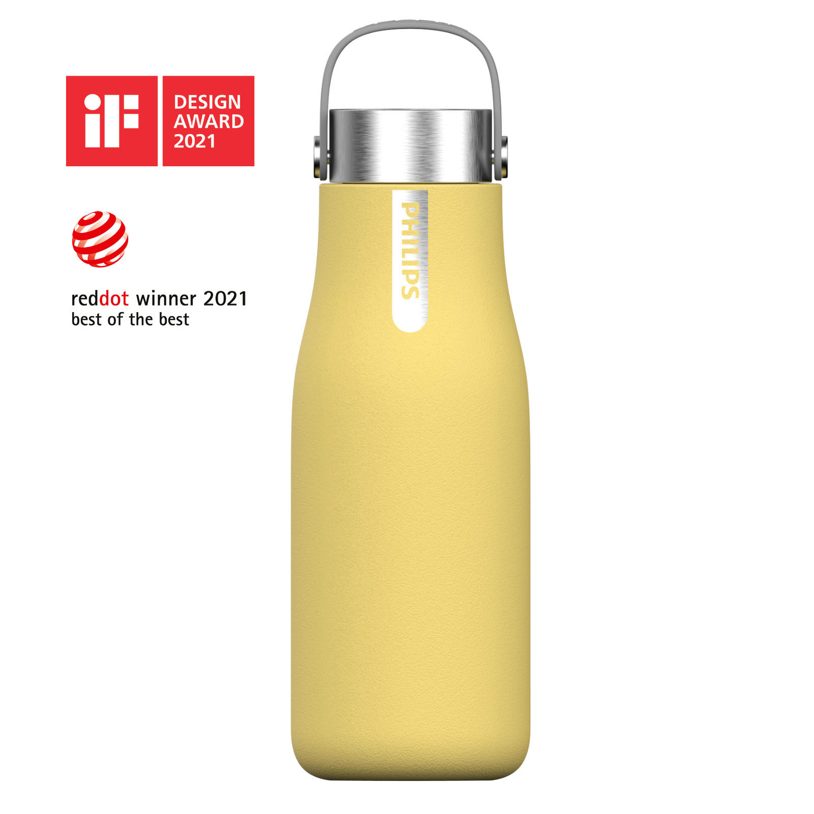 TRINKFLASCHE 0,59 l  - Gelb, Basics, Metall (8,1/8,1/23cm) - Philips
