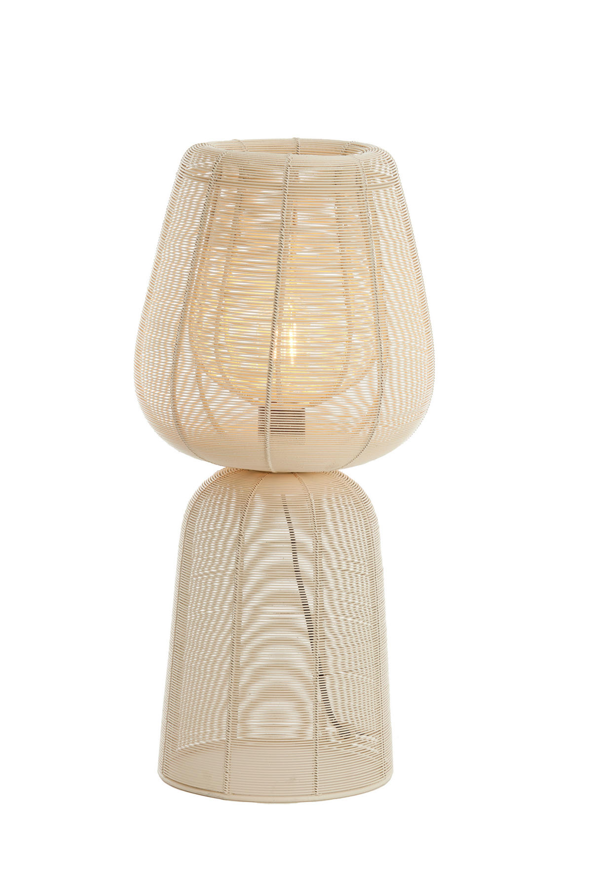 TISCHLEUCHTE ABOSO 24/54 cm   - Weiß, Trend, Metall (24/54cm) - Light & Living