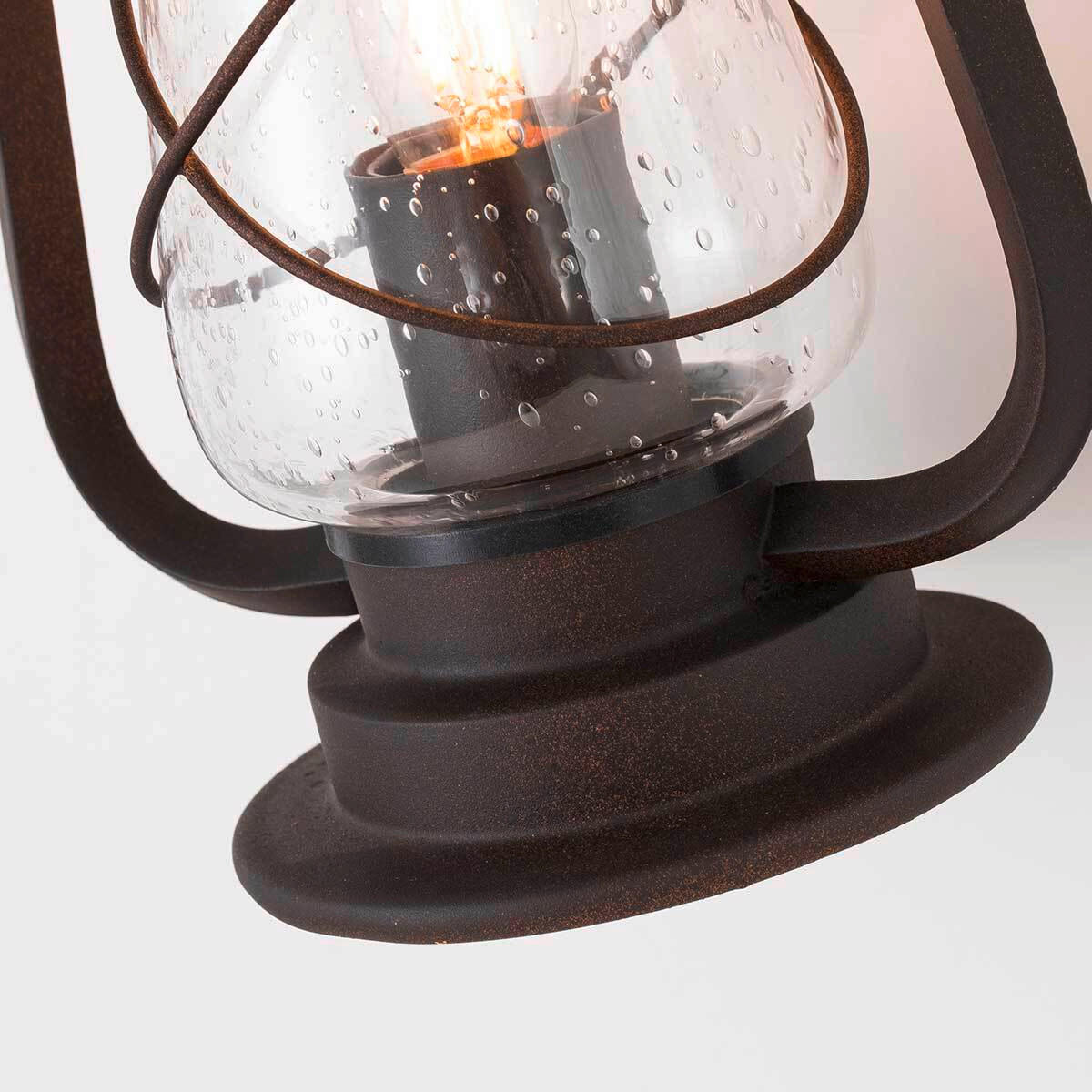 AUßENWANDLEUCHTE Miners-Wall   - Dunkelbraun, KONVENTIONELL, Glas/Metall (42,5/20/14,8cm) - Elstead Lighting