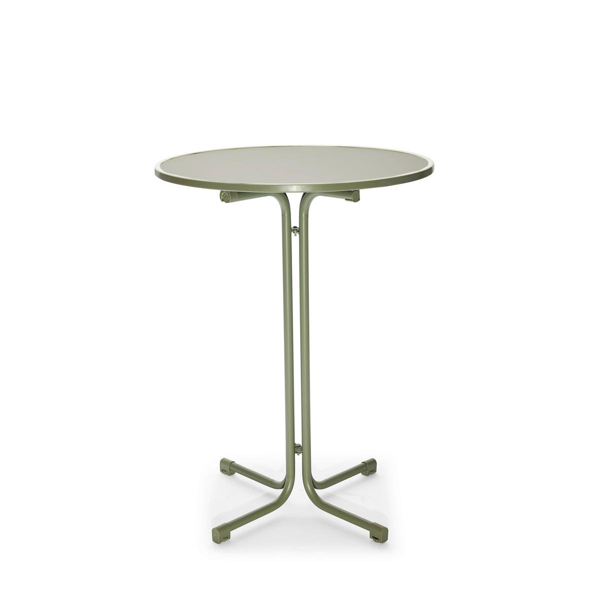 GARTEN-BARTISCH Holz, Metall, Kunststoff rund  - Grün, LIFESTYLE, Holz/Kunststoff (80/109/80cm)
