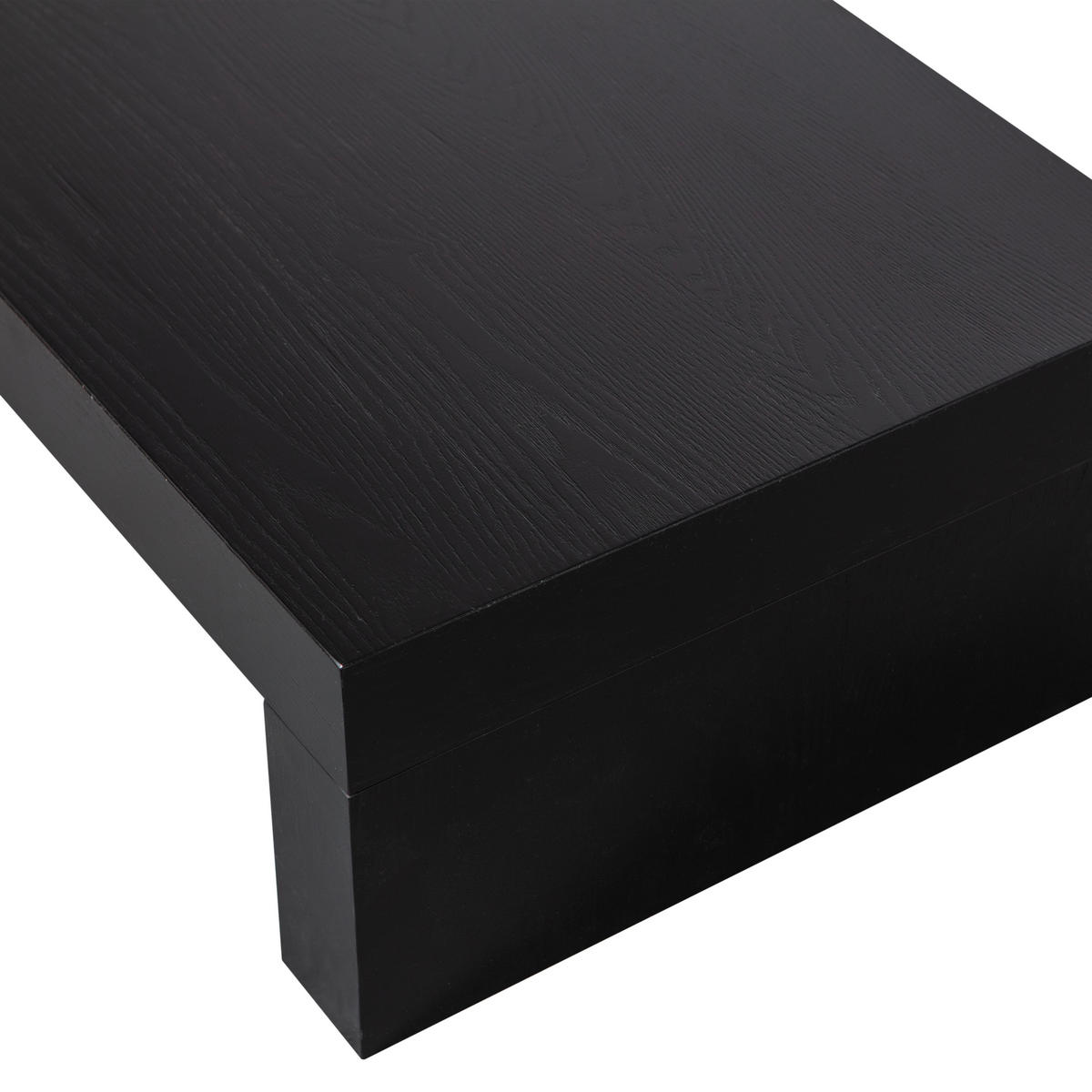 COUCHTISCH Marte 120/50/25 cm rechteckig Schwarz  - Schwarz, Design, Holzwerkstoff (120/50/25cm) - Livetastic