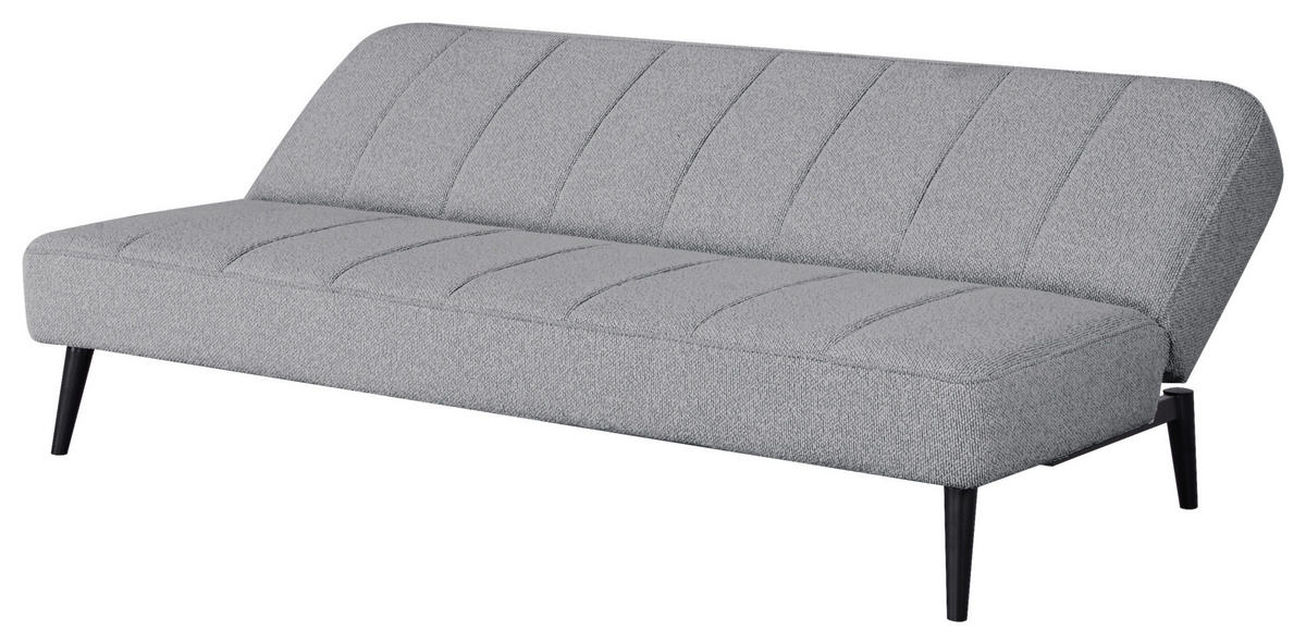 SCHLAFSOFA in Holz, Textil Grau  - Schwarz/Grau, Design, Holz/Textil (192/82/90cm) - Livetastic