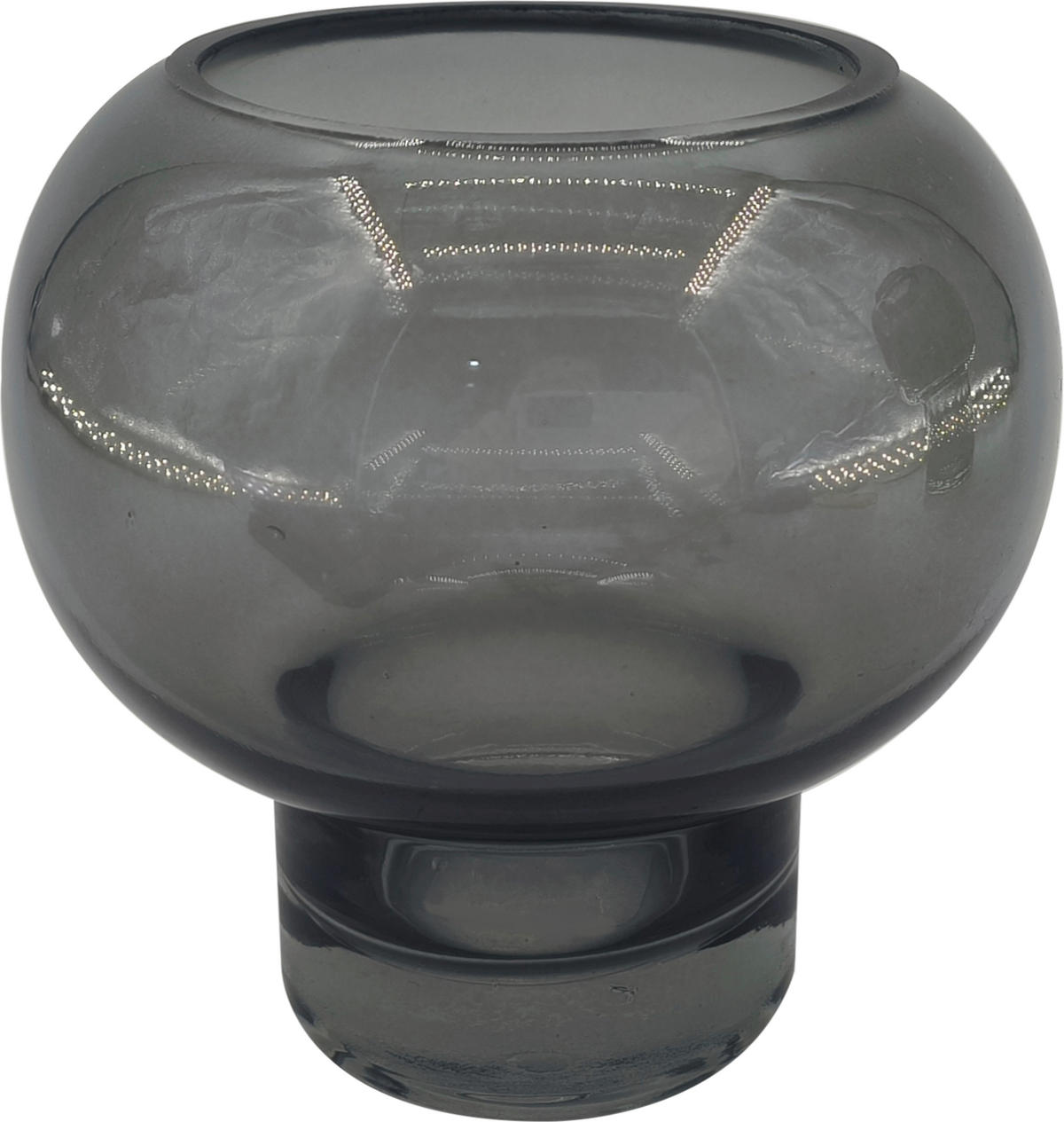 VASE 11 cm  - Dunkelgrau, Design, Glas (12/11cm) - Ambia Home