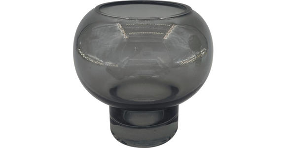VASE 11 cm  - Dunkelgrau, Design, Glas (12/11cm) - Ambia Home