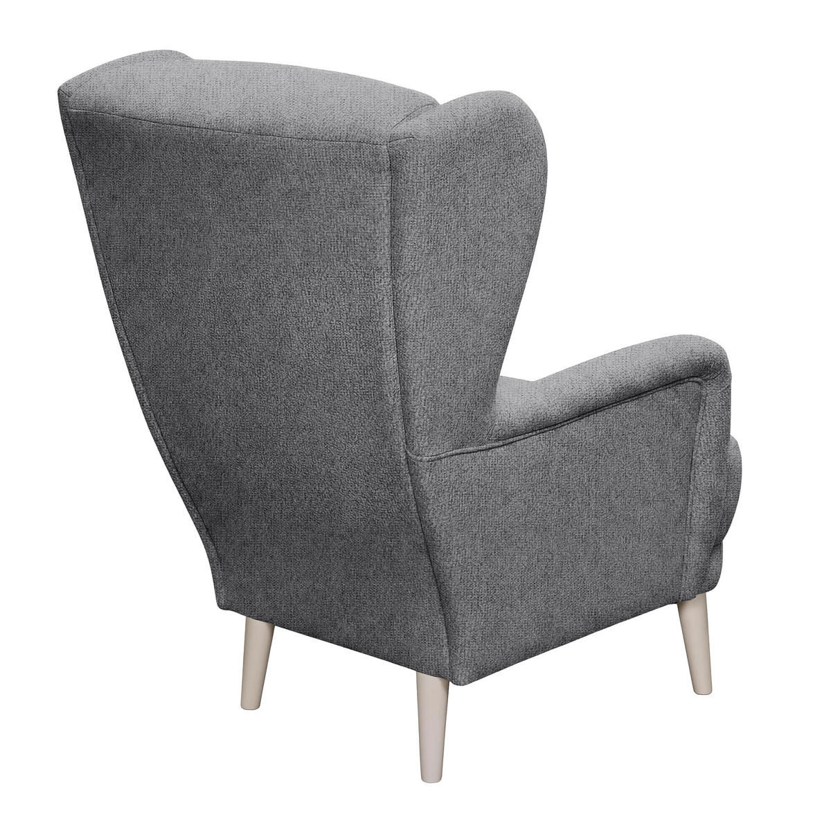 SESSEL in Mikrovelours Anthrazit  - Kaschmir/Anthrazit, MODERN, Holz/Textil (74/106/94cm) - MID.YOU