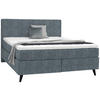 BOXSPRINGBETT 160/200 cm  in Dunkelgrau  - Dunkelgrau/Schwarz, Konventionell, Holz/Textil (160/200cm) - Voleo
