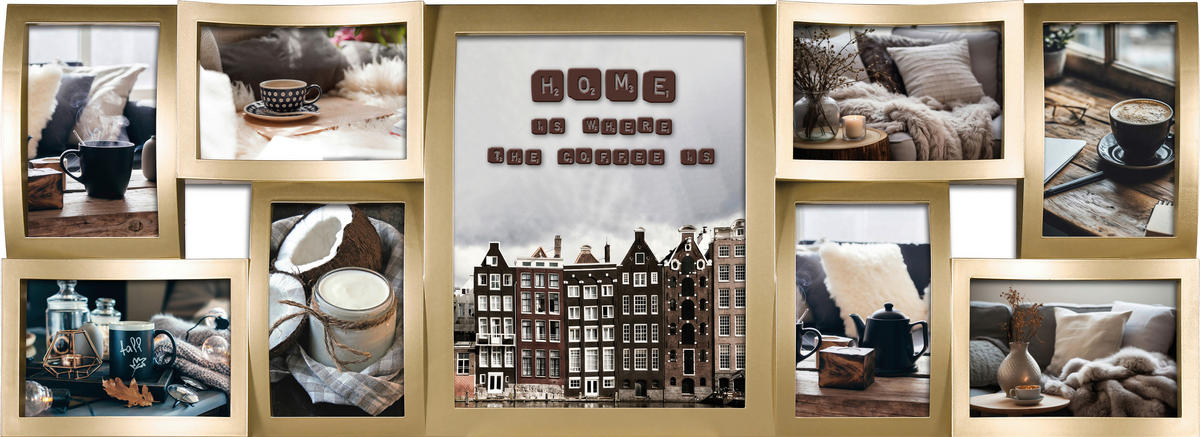 RAHMEN 80,4/29,3/4,2 cm  - Goldfarben, Basics, Glas/Kunststoff (80,4/29,3/4,2cm)