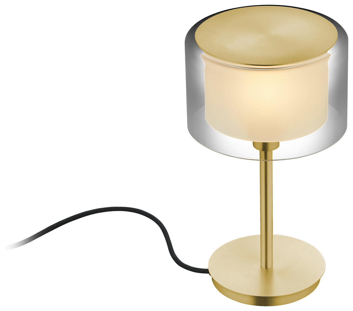 LED-TISCHLEUCHTE Karl 20/34 cm   - Messingfarben, Design, Glas/Metall (20/34cm) - Bankamp