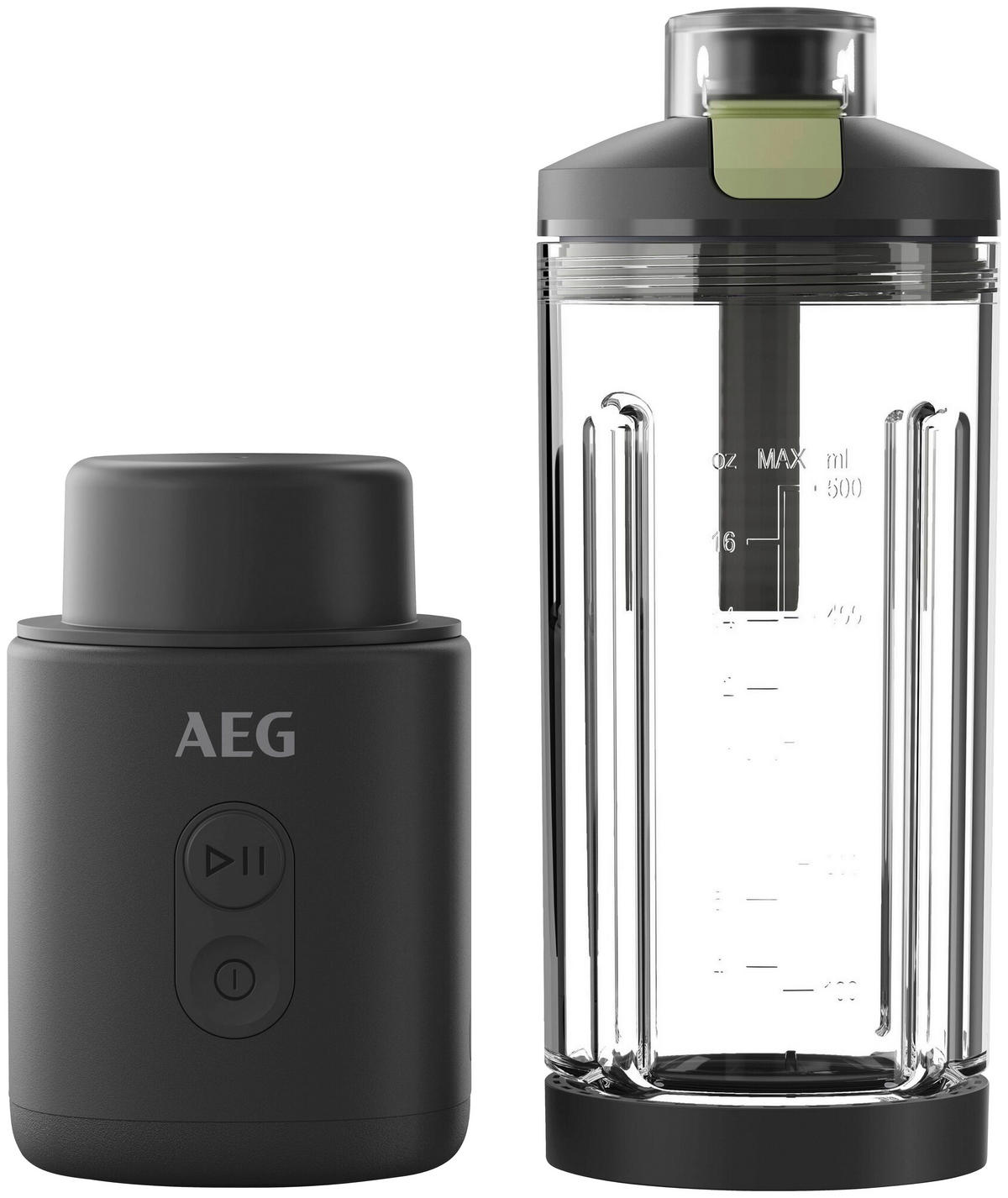 SMOOTHIE MAKER  - Schwarz, Basics, Glas/Kunststoff (10,5/29,4/8,5cm) - AEG
