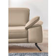 ECKSOFA  in Echtleder Hellbraun  193/328 cm  - Hellbraun/Schwarz, Design, Leder/Metall (193/328cm) - Dieter Knoll