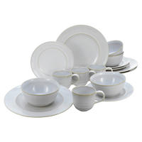 KOMPLETT SERVIS ANTIQUE OFFWHITE 16 delar  - vit, Basics, keramik - Creatable