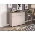 KOMMODE , 120,1/102,8/48 cm, 3 Schublade(n)  - Kaschmir/Eichefarben, Design, Holzwerkstoff/Kunststoff (120,1/102,8/48cm) - Carryhome