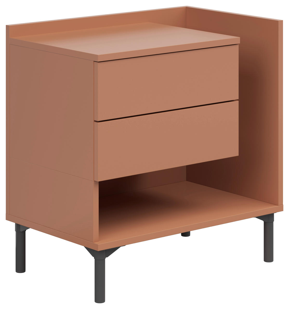 NACHTKÄSTCHEN 60/62/38 cm  in Sahara  - Graphitfarben/Sahara, Design, Holzwerkstoff/Kunststoff (60/62/38cm) - Lomoco