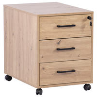 ROLLCONTAINER 43/56/60 cm  - Schwarz/Eiche Artisan, MODERN, Holzwerkstoff/Kunststoff (43/56/60cm) - Livetastic
