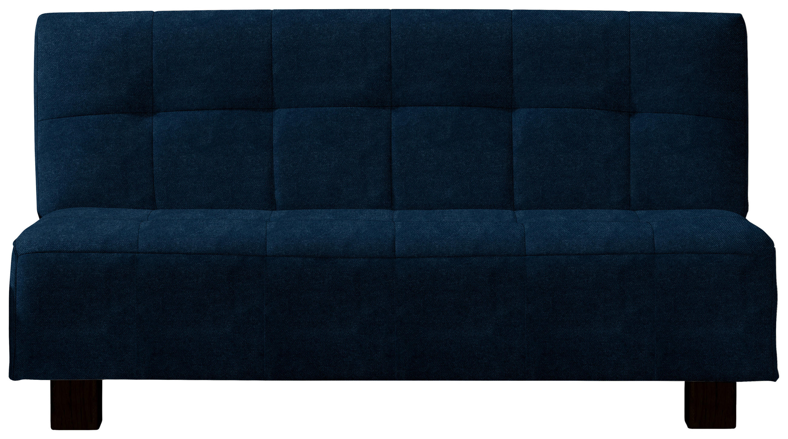 SCHLAFSOFA Dunkelblau Stoffauswahl, Schlafen auf Sitzhöhe  - Schwarz/Dunkelblau, Design, Textil/Metall (165/92/102cm) - Novel