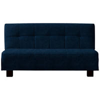 SCHLAFSOFA Dunkelblau  - Schwarz/Dunkelblau, Design, Textil/Metall (165/92/102cm) - Novel