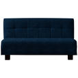 SCHLAFSOFA Juice in Dunkelblau  - Schwarz/Dunkelblau, Design, Textil/Metall (165/92/102cm) - Novel