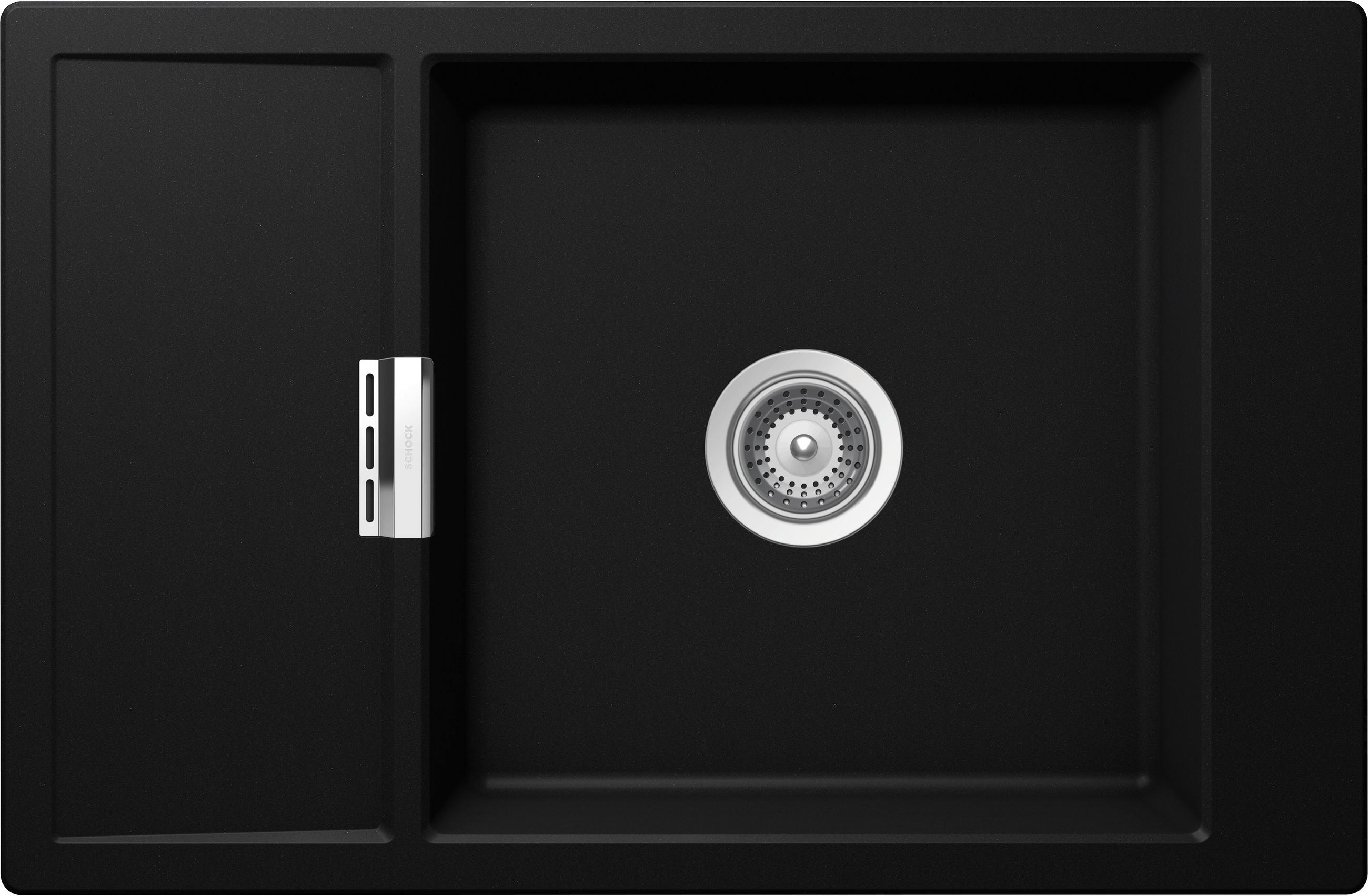 SPÜLE MONO D-100XS-U / MOND100XSUPUR1  - Schwarz, Basics, Stein (78/51cm) - Schock