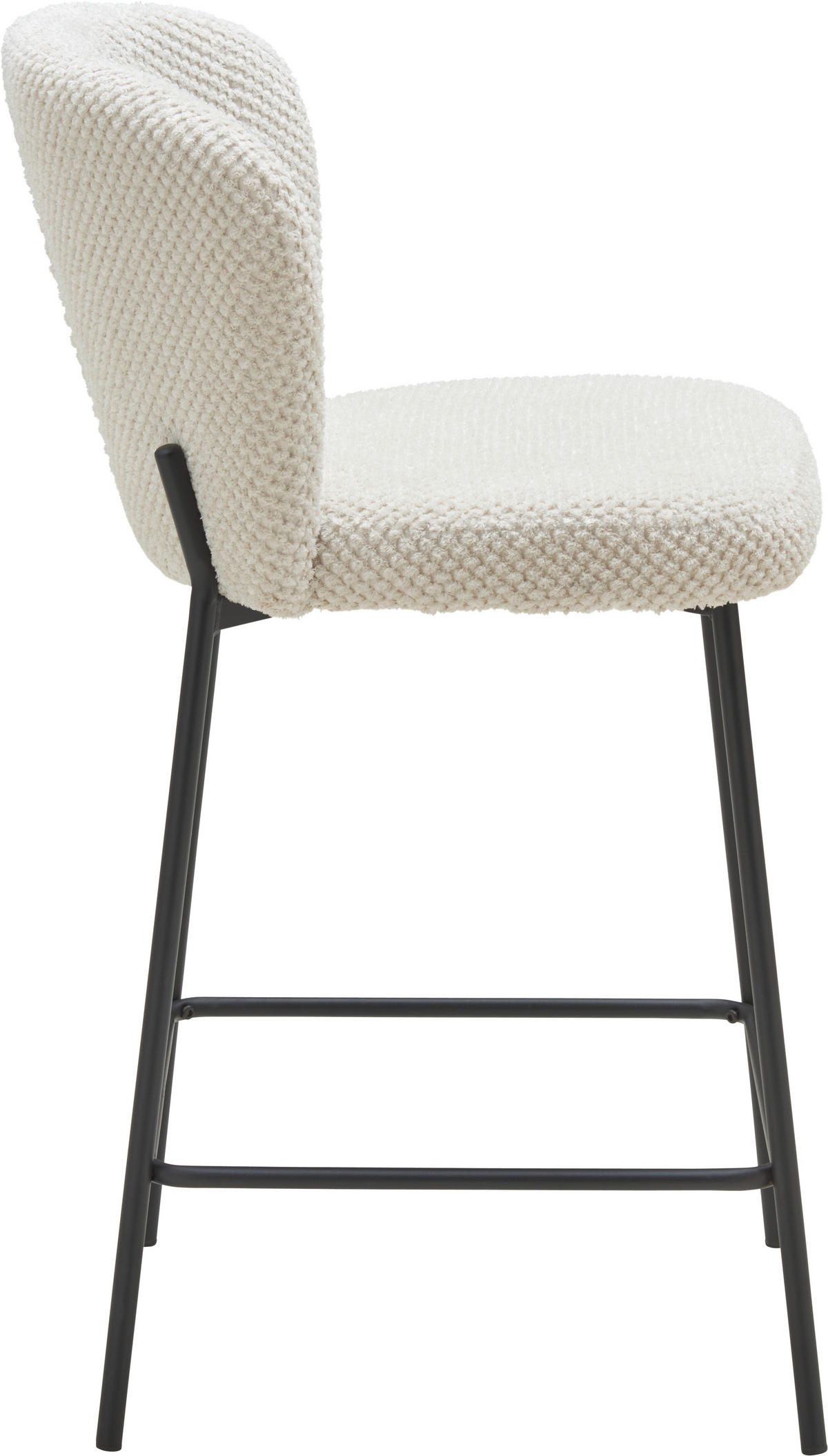 BARHOCKER in Beige  - Beige/Schwarz, LIFESTYLE, Holz/Textil (55/101/59cm) - Livetastic