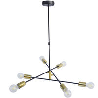 LUSTER    69/69/67,5 cm    - zlatna/crna, Lajfstajl, metal (69/69/67,5cm) - Marama