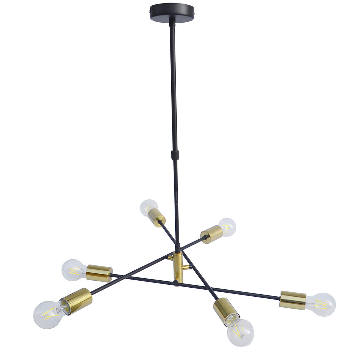LUSTER    69/69/67,5 cm    - zlatna/crna, Lajfstajl, metal (69/69/67,5cm) - Marama