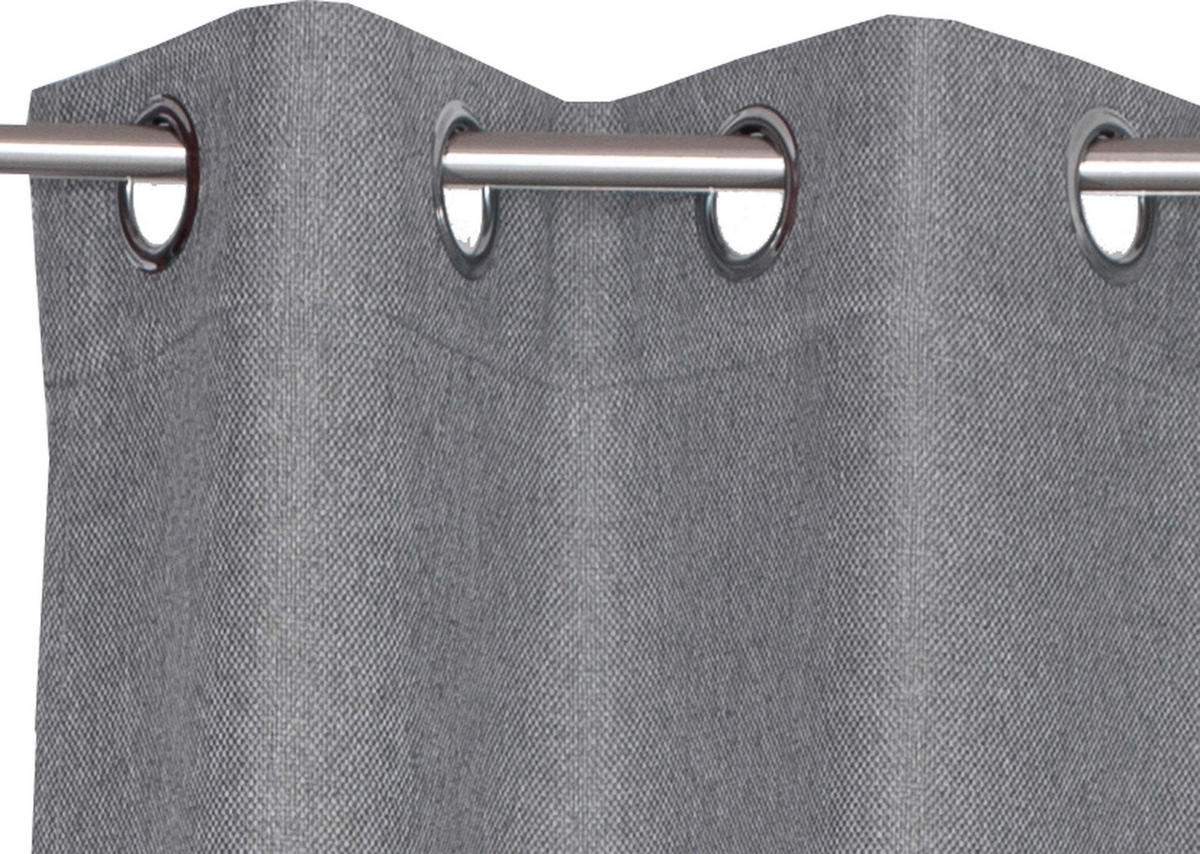 ÖSENSCHAL Opaco Verdunkelung 140/250 cm   - Hellgrau, Basics, Textil (140/250cm) - Schöner Wohnen