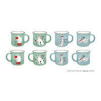 POHÁR  - világoskék/világoszöld, Lifestyle, kerámia (0.37l)