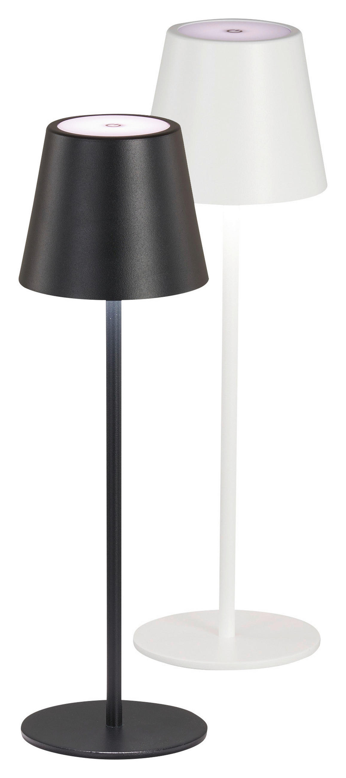 NABÍJATEĽNÁ STOLNÁ LAMPA, senzorový stmievač, 11/36,5 cm  - piesková/biela, Konventionell, kov (11/36,5cm)