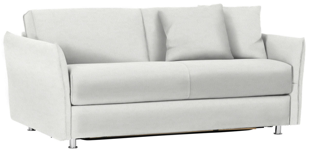 SCHLAFSOFA in Textil Naturfarben  - Chromfarben/Naturfarben, Modern, Textil/Metall (194/85/100cm) - Bali