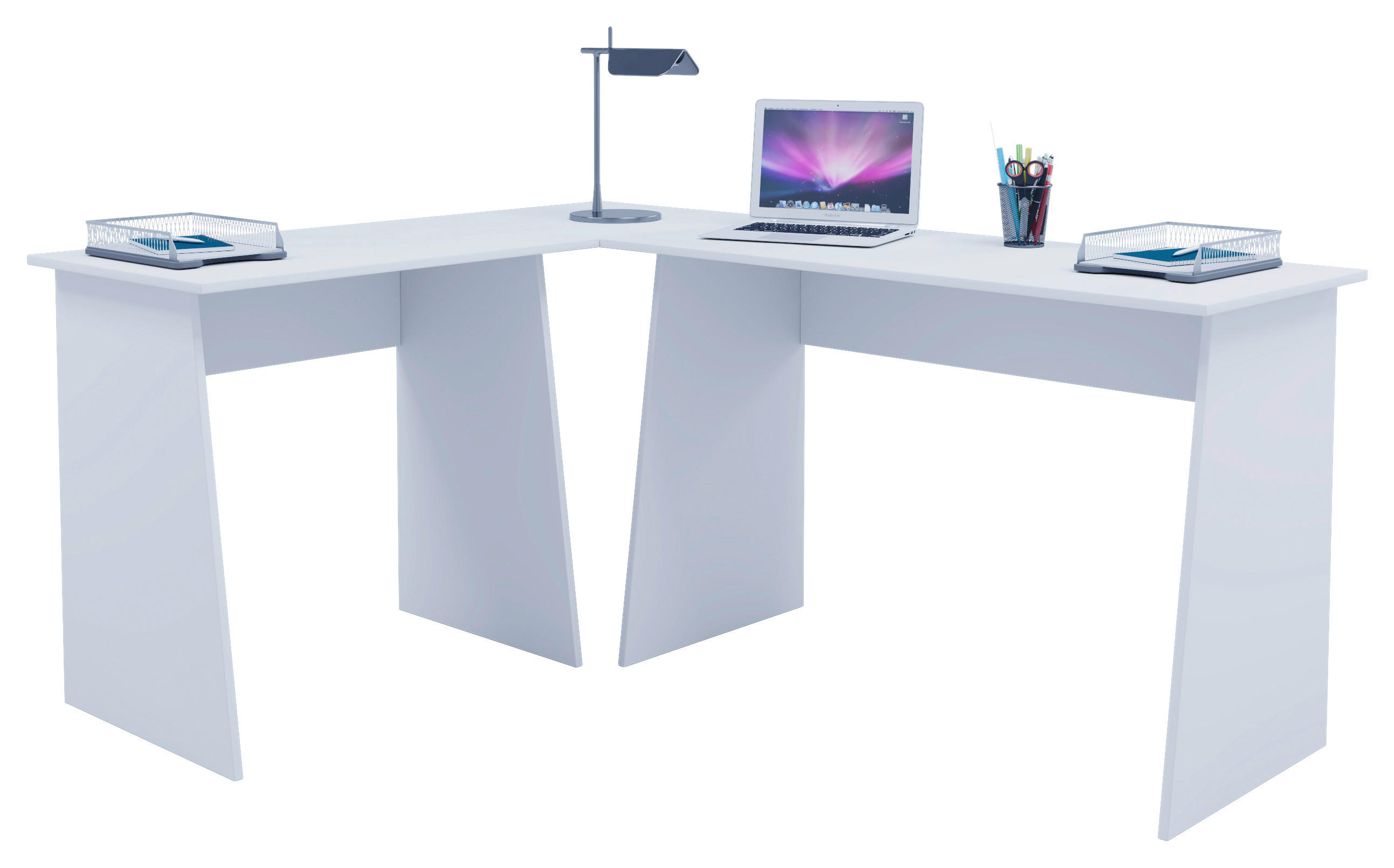 ECKSCHREIBTISCH 105/135/74 cm  in Weiß  - Weiß, Design, Holzwerkstoff (105/135/74cm) - MID.YOU