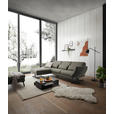 ECKSOFA in Flachgewebe Grün  176-217/259-307 cm  - Schwarz/Grün, Design, Textil/Metall (176-217/259-307cm) - Dieter Knoll