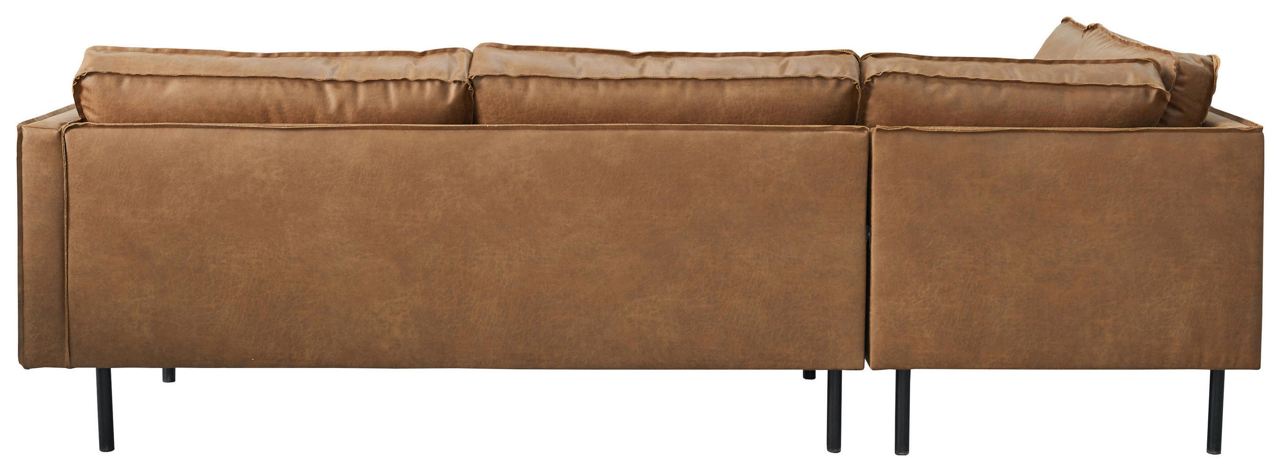 Thumbnail - Mid.you Ecksofa, Braun, Leder, Lederlook, 4-Sitzer, Füllung: Schaumstoff, L-Form, 270x170 cm, Made in Europe, Wohnzimmer...