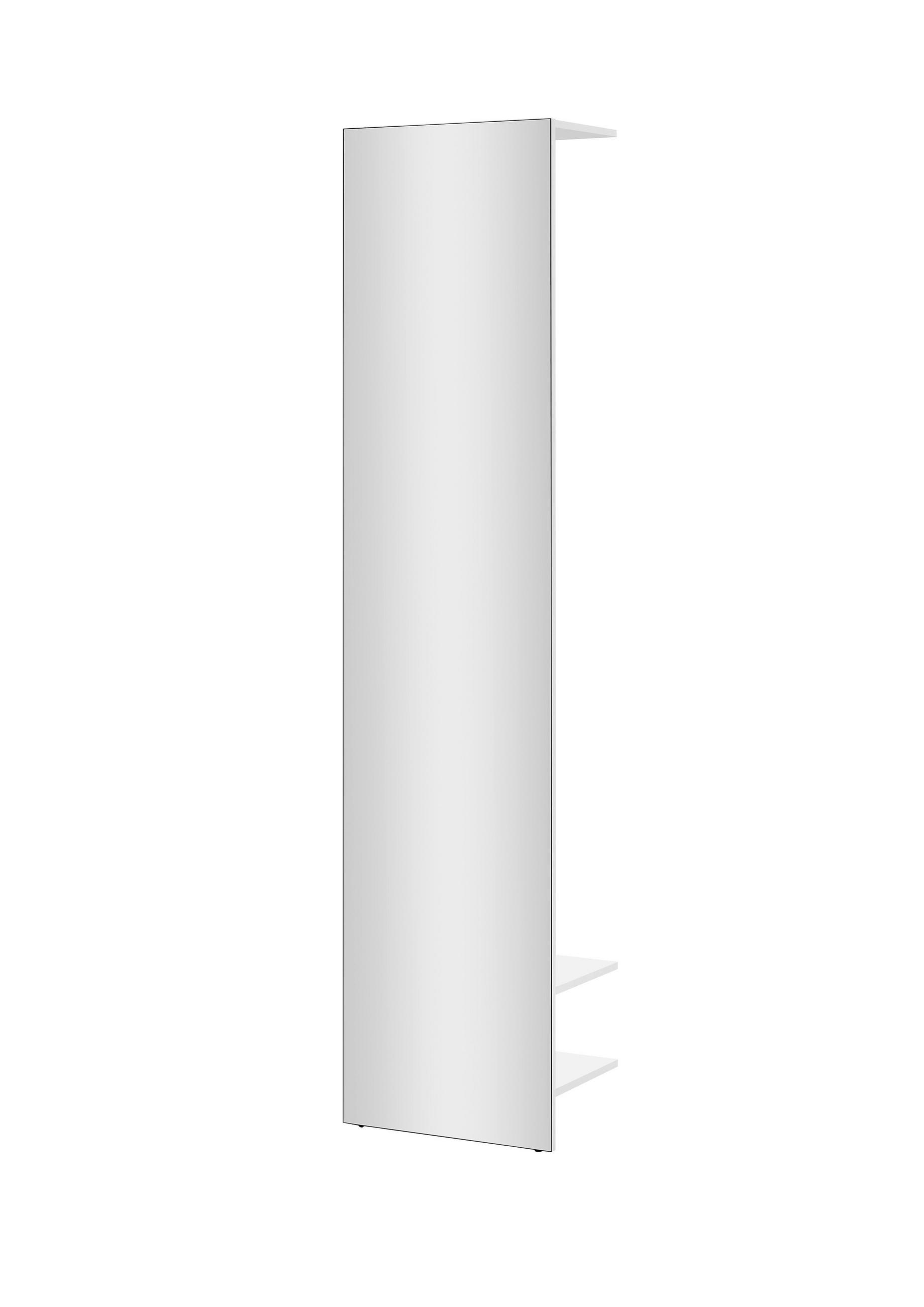 GARDEROBENPANEEL  in 47/200/30 cm  - Weiß, Design, Glas/Holzwerkstoff (47/200/30cm) - Modante