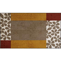COVOR CU ȚESĂTURĂ PLATĂ Florita  - maro, Konventionell, plastic/textil (115/175cm) - wash+dry