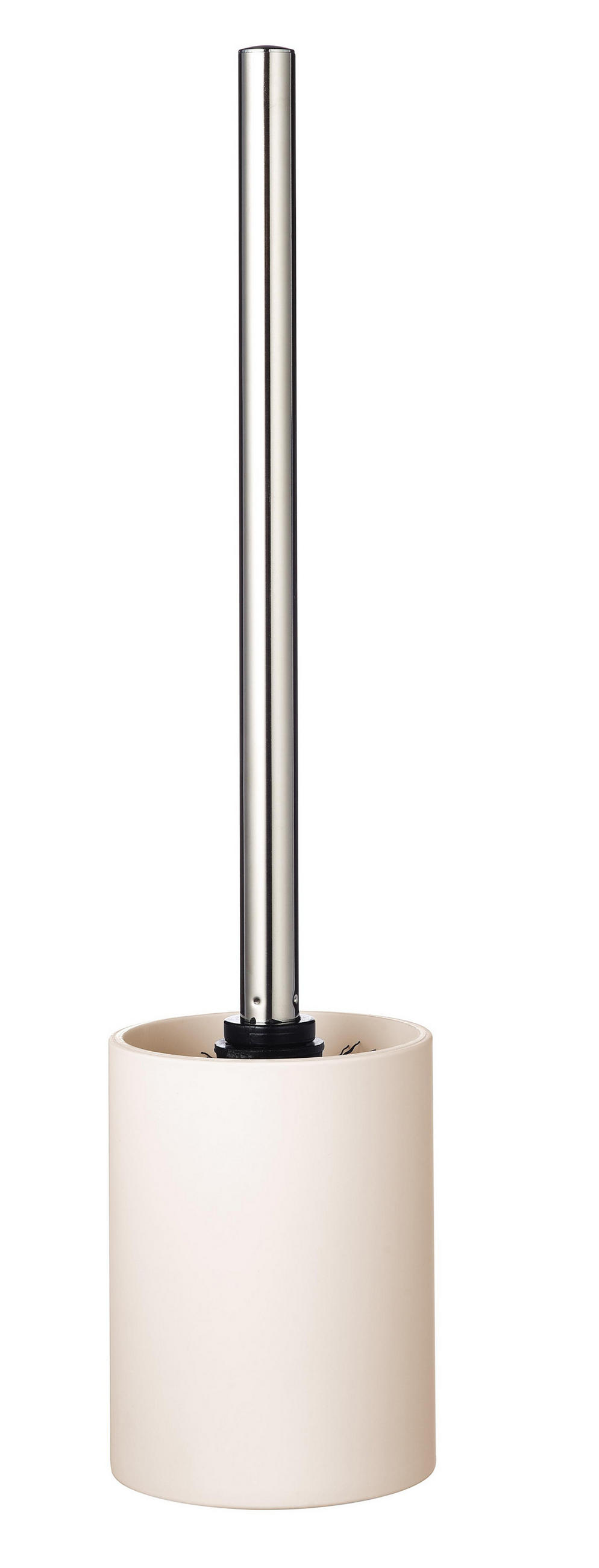 WC-BÜRSTENGARNITUR in Kunststoff  Kunststoff   - Chromfarben/Beige, Basics, Kunststoff (8,5/37,6/8,5cm) - Sadena