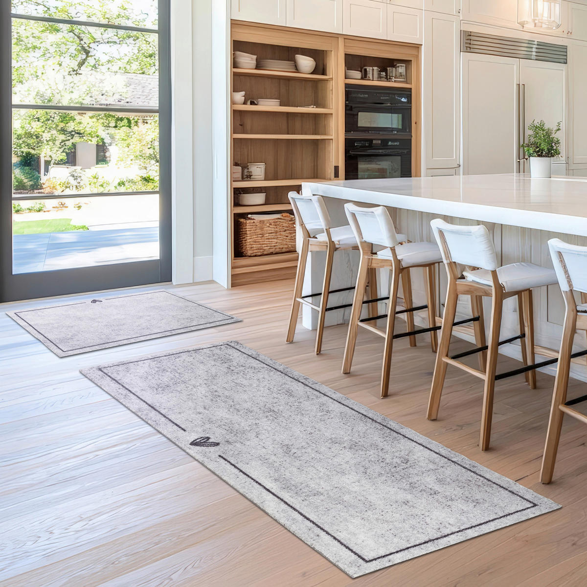 FUßMATTE  50/150 cm  Grau  - Grau, Basics, Kunststoff/Textil (50/150cm) - Astra