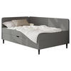 BOXBETT 90/200 cm  in Graphitfarben  - Graphitfarben/Schwarz, Konventionell, Textil (90/200cm) - P & B