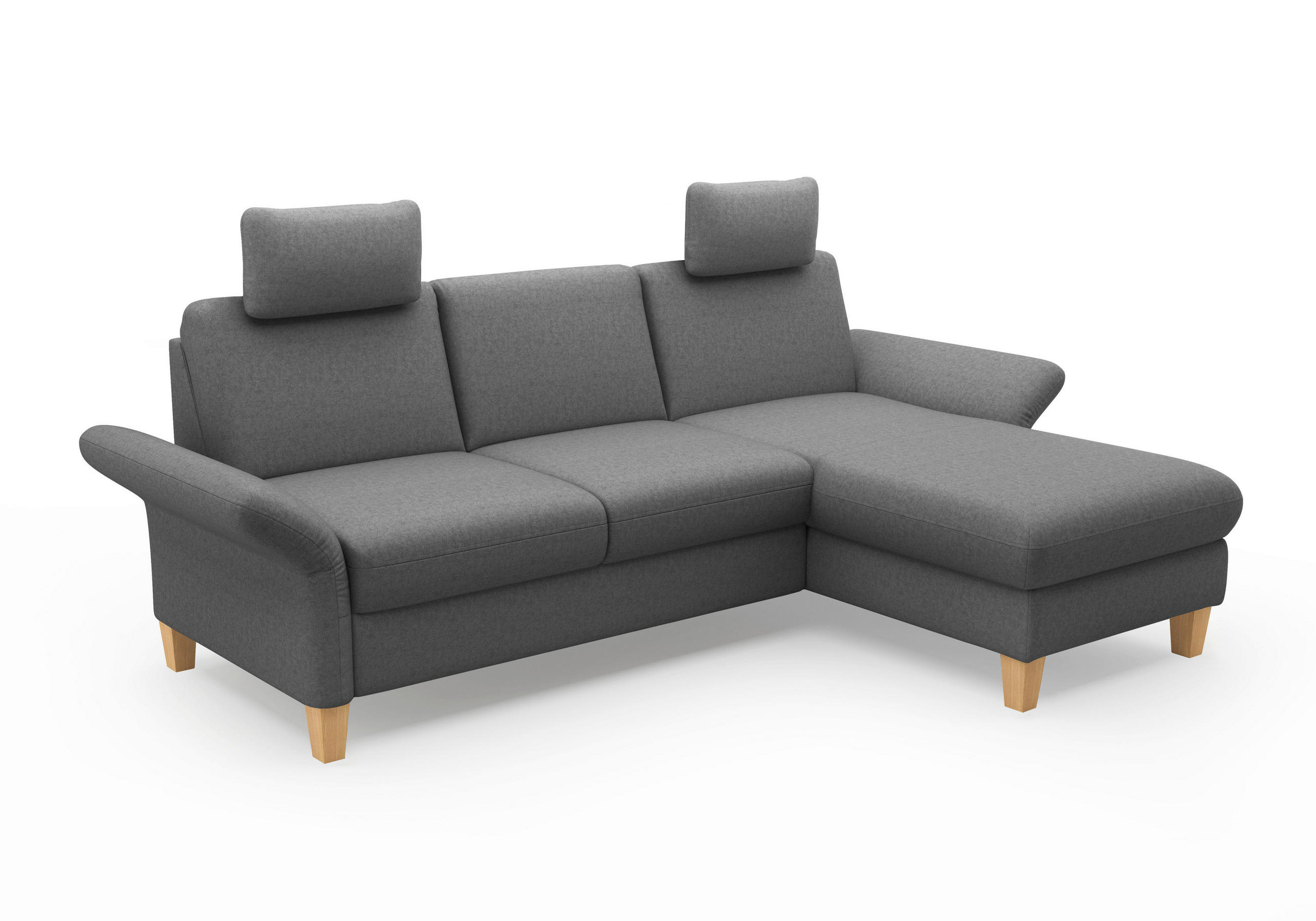 KOPFSTÜTZE - Dunkelgrau, KONVENTIONELL, Textil (50/25/12cm) - Sit & More