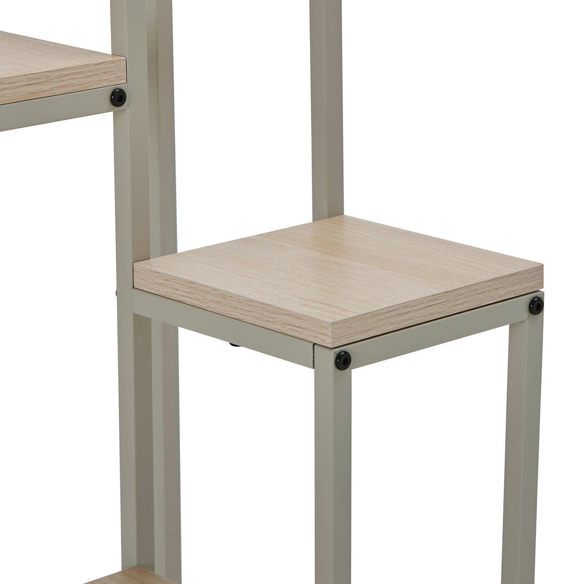 BLUMENSTÄNDER Metall, Holzwerkstoff   - Kaschmir/Eiche Bianco, Basics, Holzwerkstoff/Metall (34/67/34cm) - Carryhome
