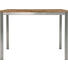 GARTENTISCH Holz, Metall Edelstahlfarben, Teakfarben - Edelstahlfarben/Teakfarben, LIFESTYLE, Holz/Metall (100/60/75cm) - ZEBRA SÜD