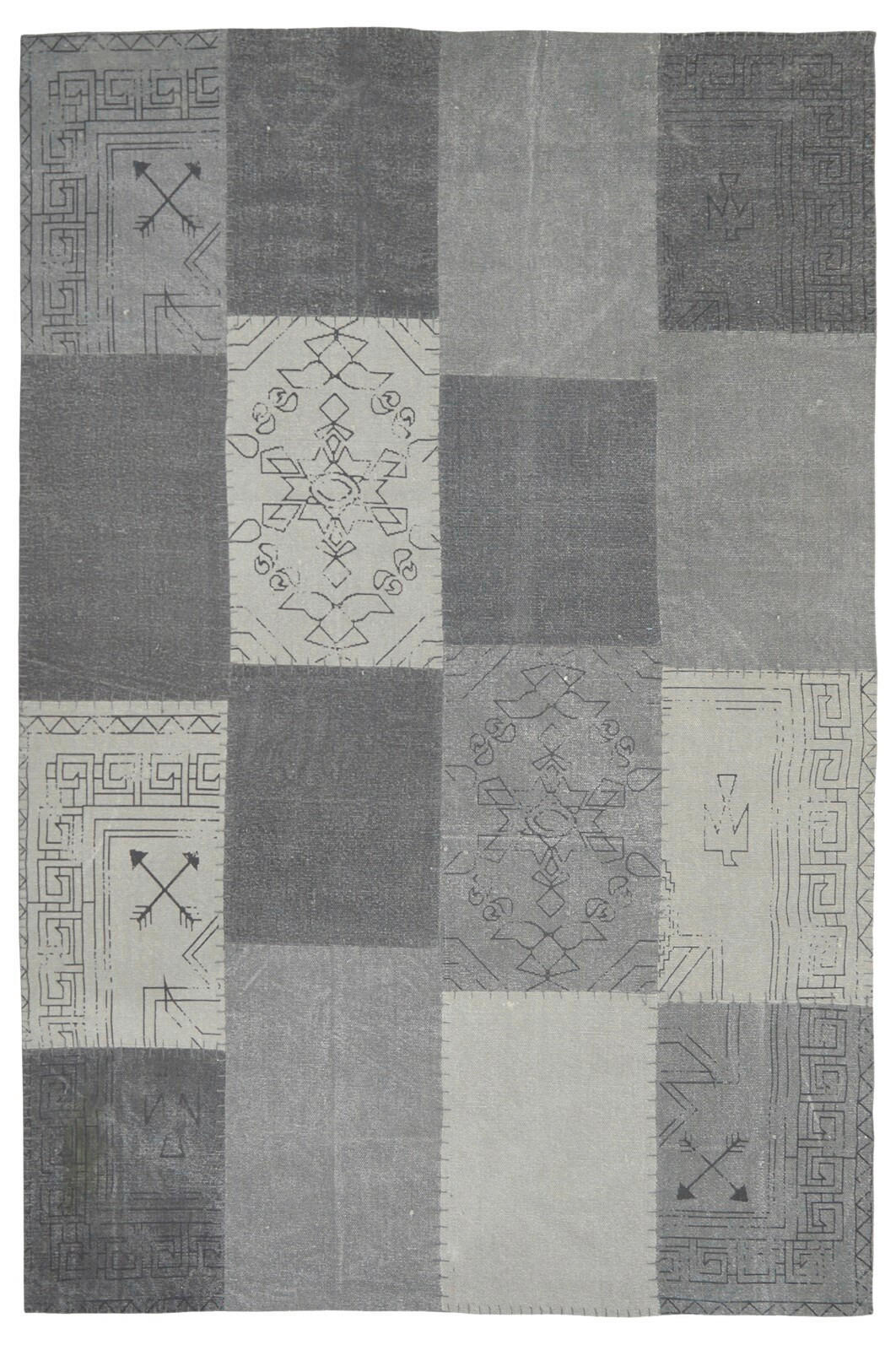 FLACHWEBETEPPICH  - Multicolor/Grau, Basics, Textil (120cm) - Kayoom